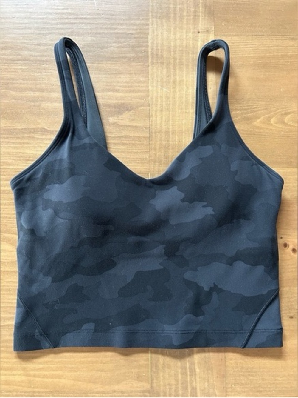 lululemon athletica Black Camo Crop Tank